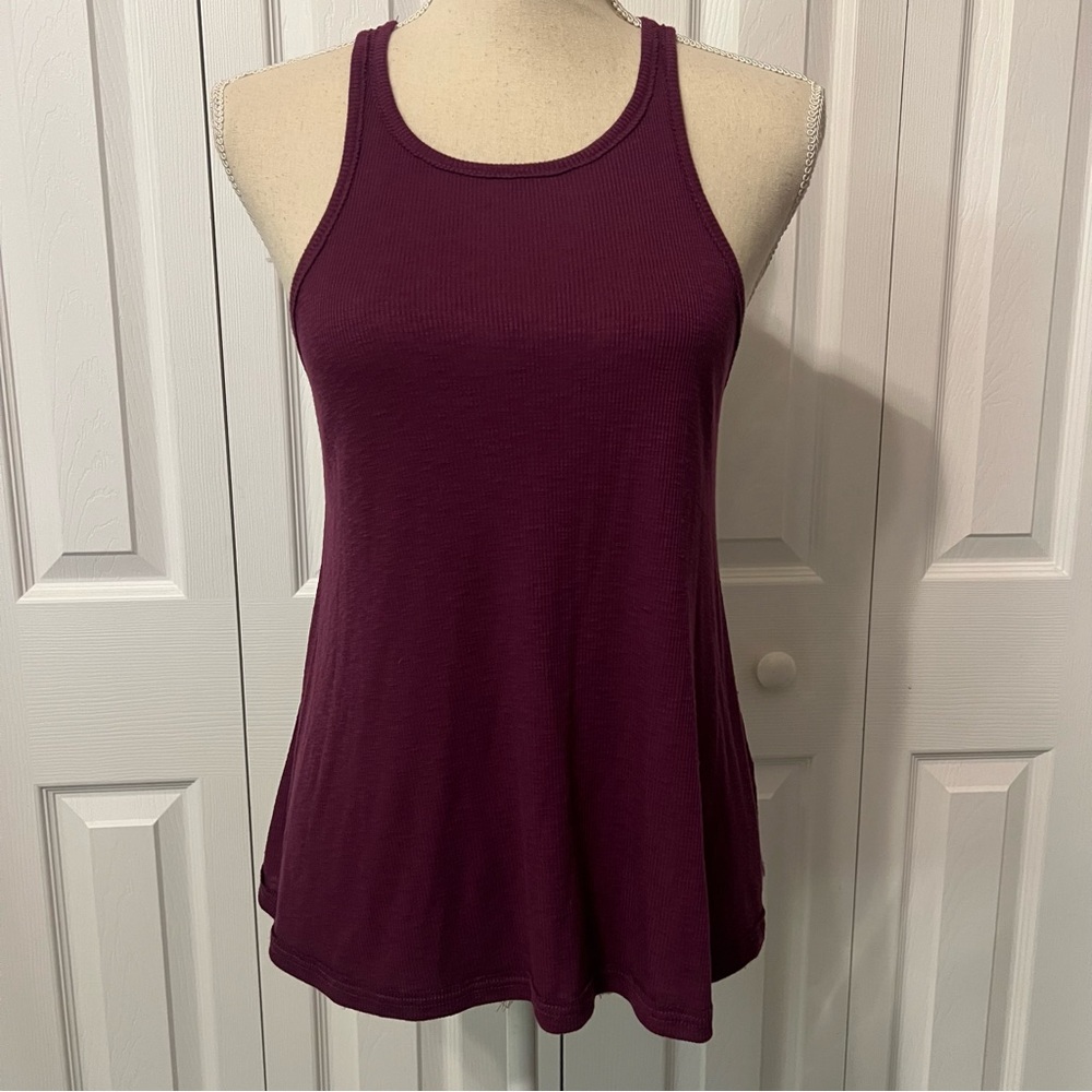 Free People Maroon Swingy Tank Top Size Small
